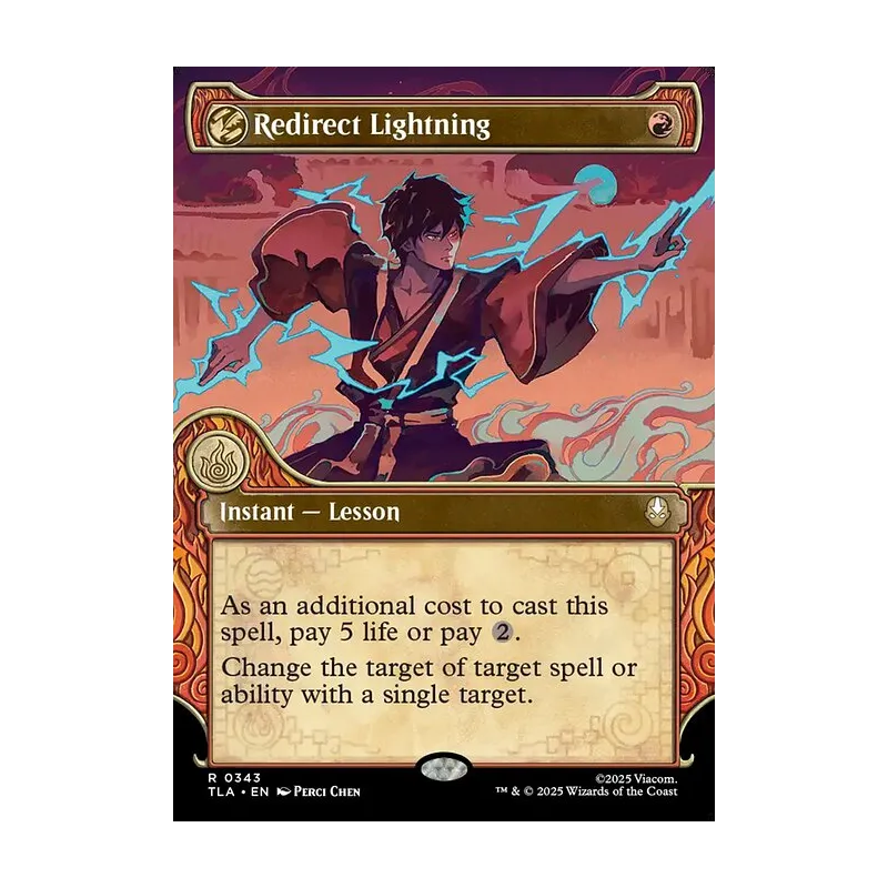 Redirect Lightning (Showcase) - Avatar: The Last Airbender (Near Mint)