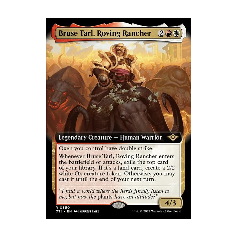 Bruse Tarl, Roving Rancher (Extended Art) - Outlaws of Thunder Junction (Near Mint)