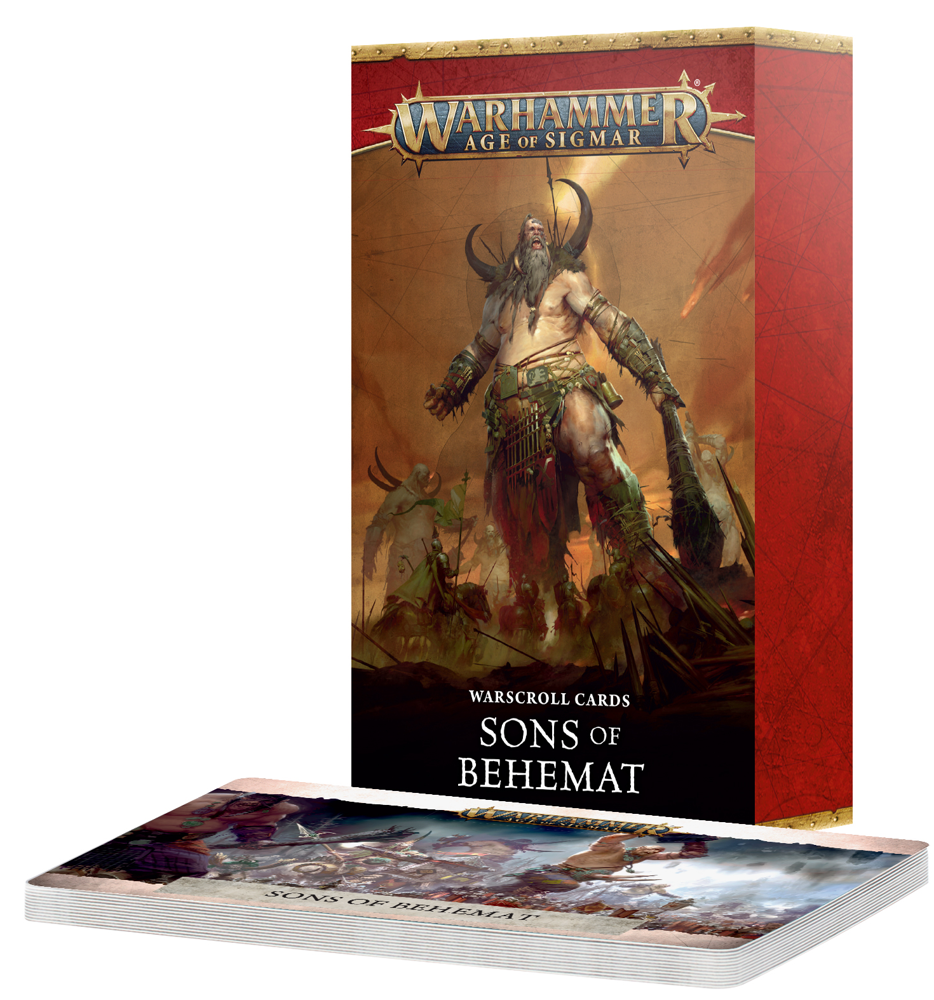 Warhammer Age of Sigmar: Warscroll Cards - Sons of Behemat (Preorder)