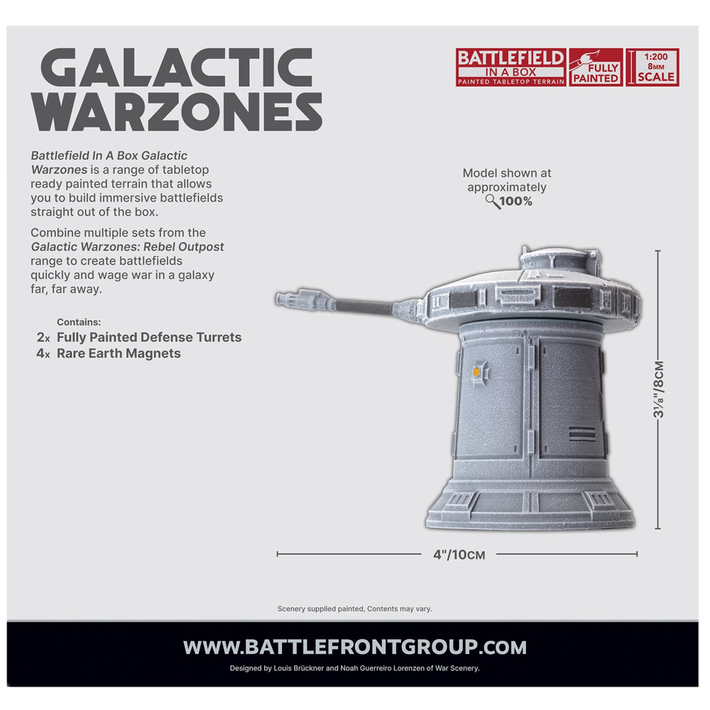 Battlefield in a Box: Galactic Warzones: Rebel Outpost - Defense Turrets (New Arrival)