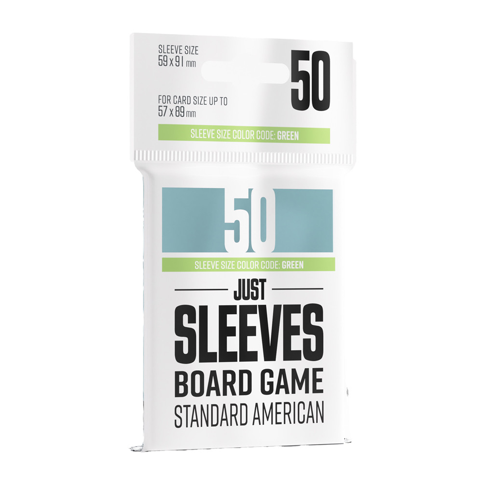 Just Sleeves: Standard American Board Game - Clear (50) (New Arrival)
