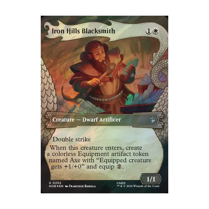 Iron Hills Blacksmith (Showcase) (Surge Foil) - The Hobbit (Foil Near Mint)