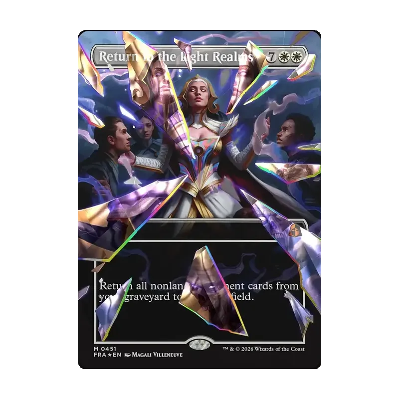 Return to the Light Realms (Borderless) (Facet Foil) (0451) - Reality Fracture (Foil Near Mint)