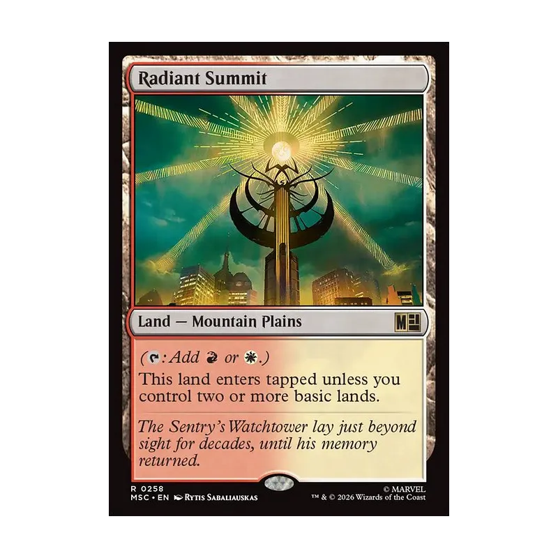 Radiant Summit (Surge Foil) - Marvel Super Heroes Commander (Foil Near Mint)