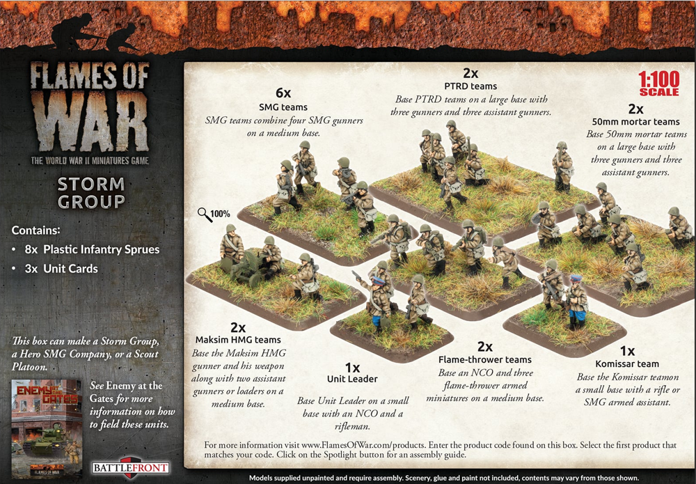 Flames of War WW2: Soviet - Storm Group