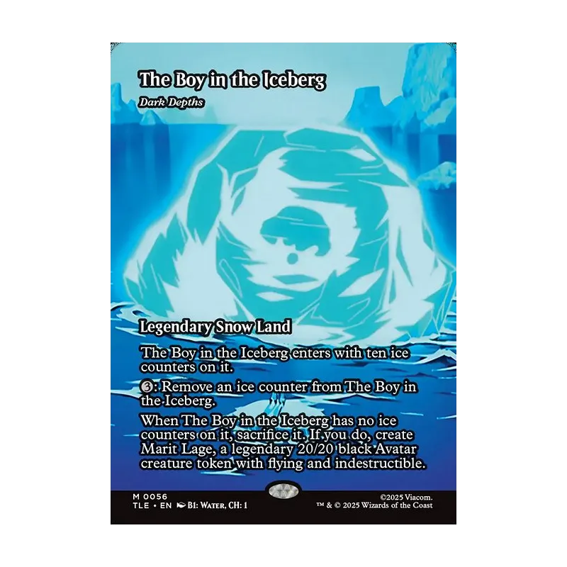 The Boy in the Iceberg / Dark Depths (Borderless) - Avatar: The Last Airbender Eternal (Near Mint)