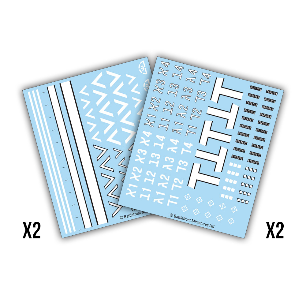 Flames of War: Arab-Israeli War - Israeli Decals