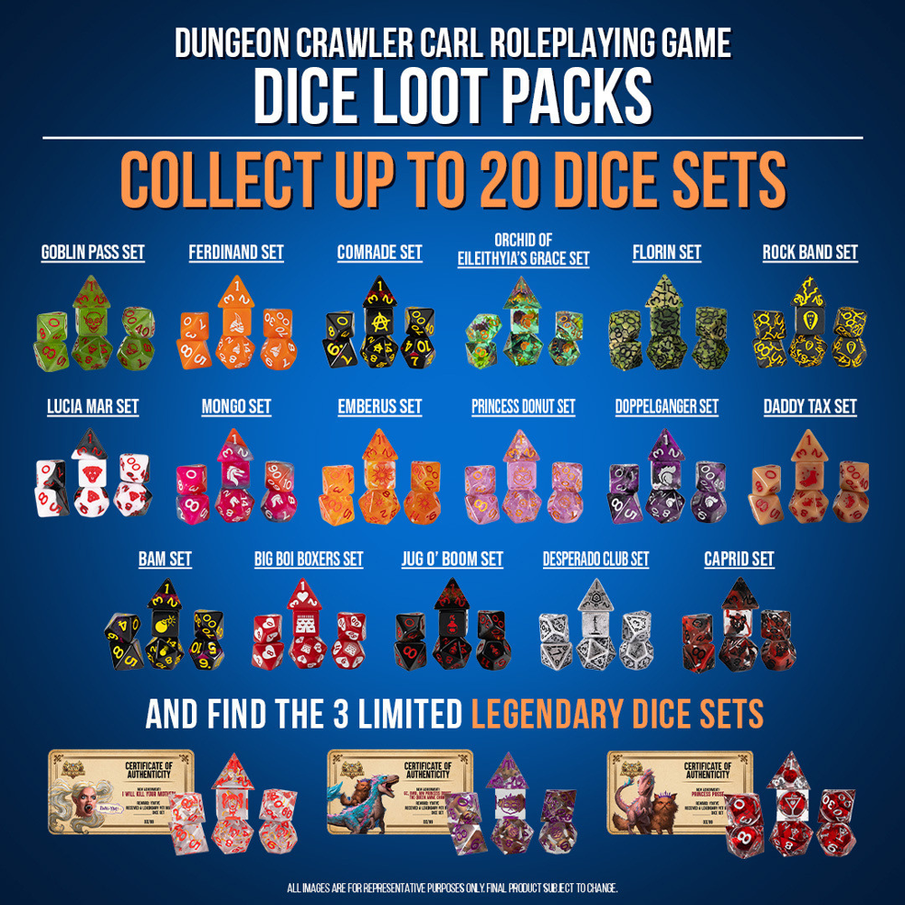 Dungeon Crawler Carl RPG: Loot Pack (Random Dice Set) (Preorder)