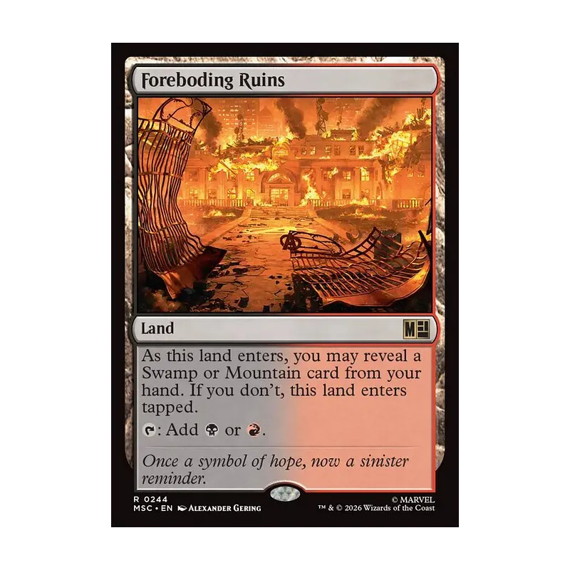 Foreboding Ruins (Surge Foil) - Marvel Super Heroes Commander (Foil Near Mint)