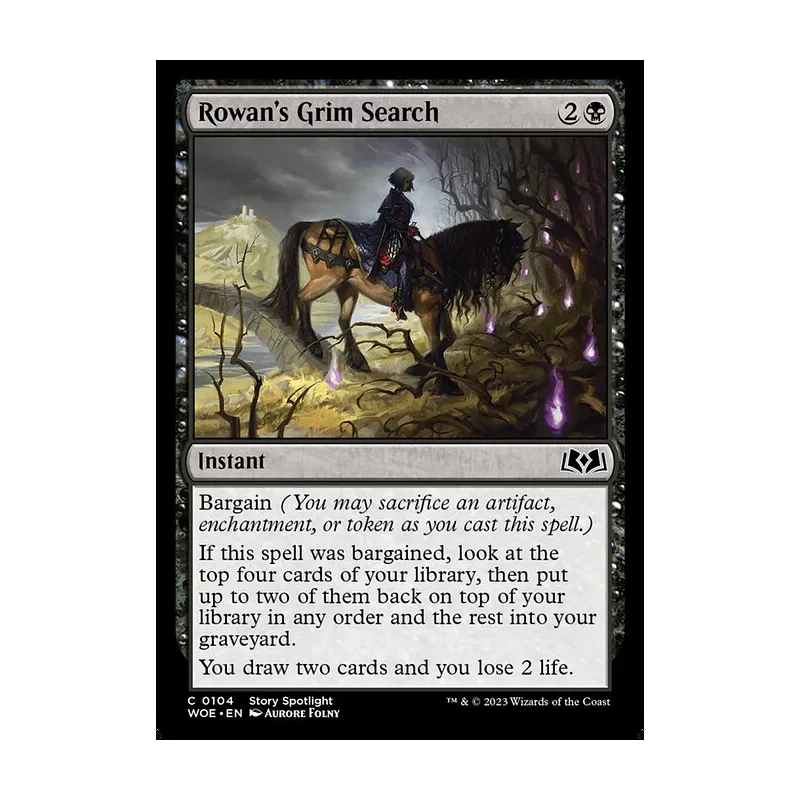 Rowan's Grim Search - Wilds of Eldraine (Near Mint)