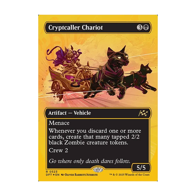 Cryptcaller Chariot (Borderless) (First-Place Foil) - Aetherdrift (Foil Near Mint)