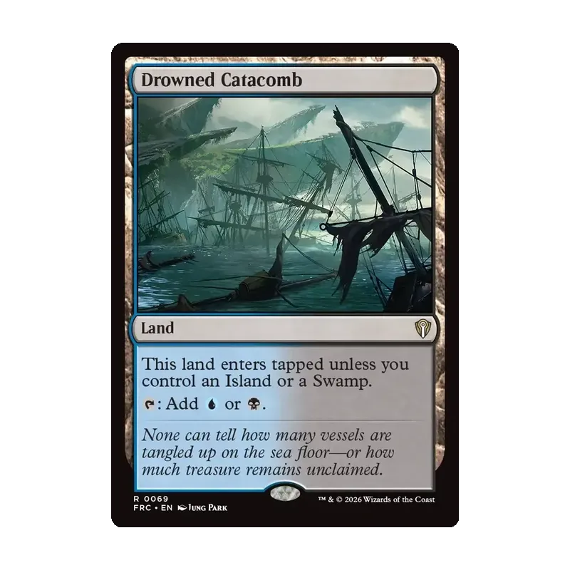 Drowned Catacomb - Reality Fracture Commander (Near Mint)