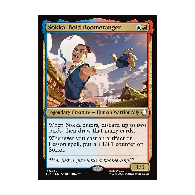 Sokka, Bold Boomeranger - Avatar: The Last Airbender (Near Mint)