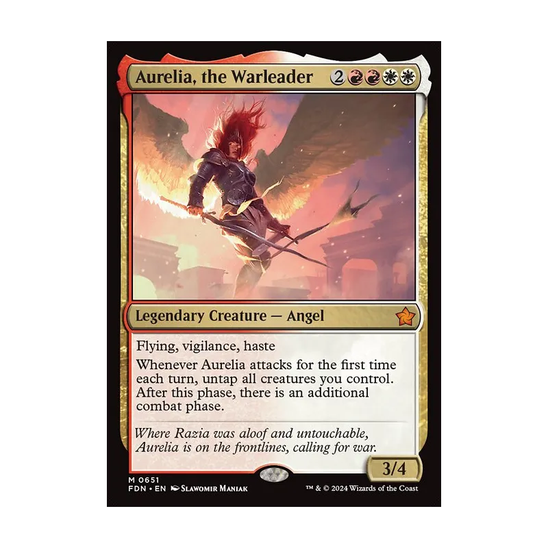 Aurelia, the Warleader - Foundations (Near Mint)