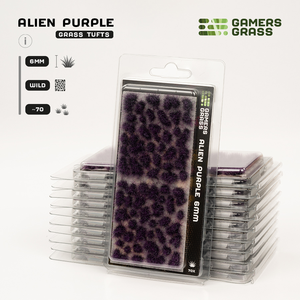 Gamers Grass Tufts: Alien Purple - Wild 6mm
