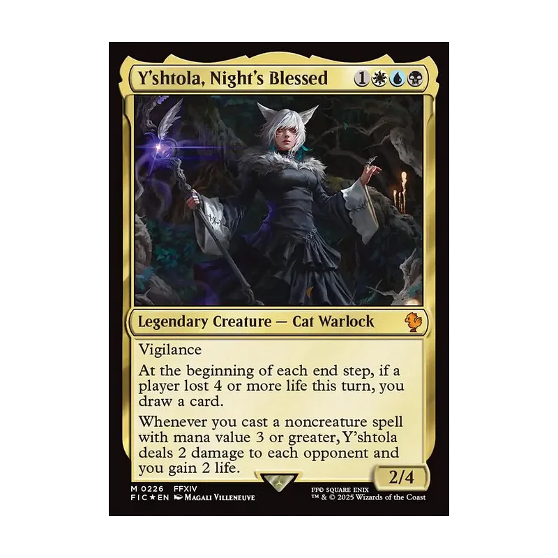 Y'shtola, Night's Blessed (Surge Foil) - Final Fantasy Commander (Foil Near Mint)