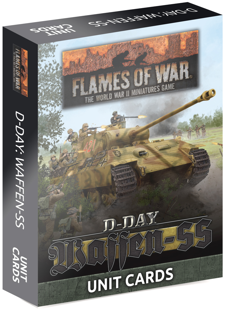 Flames of War WW2: D-Day Waffen-SS - Unit Cards