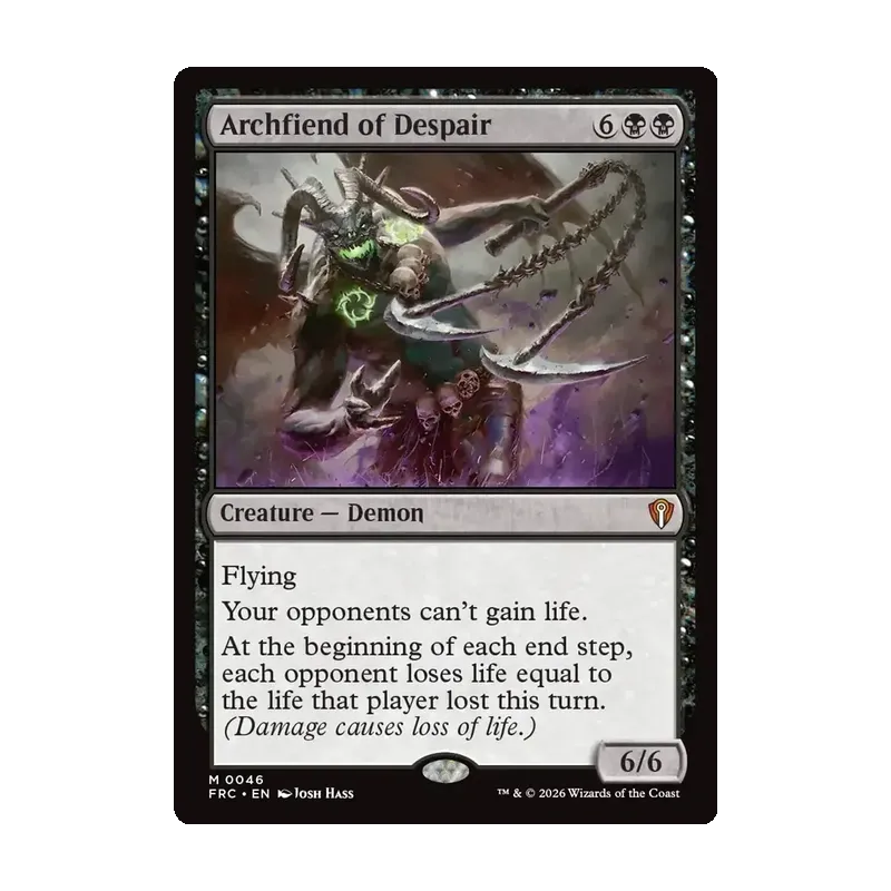 Archfiend of Despair - Reality Fracture Commander (Near Mint)