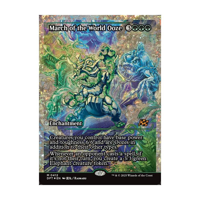 March of the World Ooze (Showcase) (Fracture Foil) - Aetherdrift (Foil Near Mint)