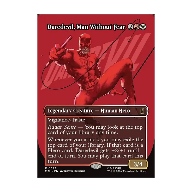 Daredevil, Man Without Fear (Borderless) (0372) - Marvel Super Heroes (Near Mint)