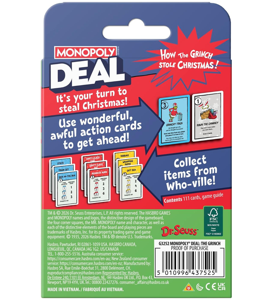 Monopoly Deal: How the Grinch Stole Christmas (Preorder)