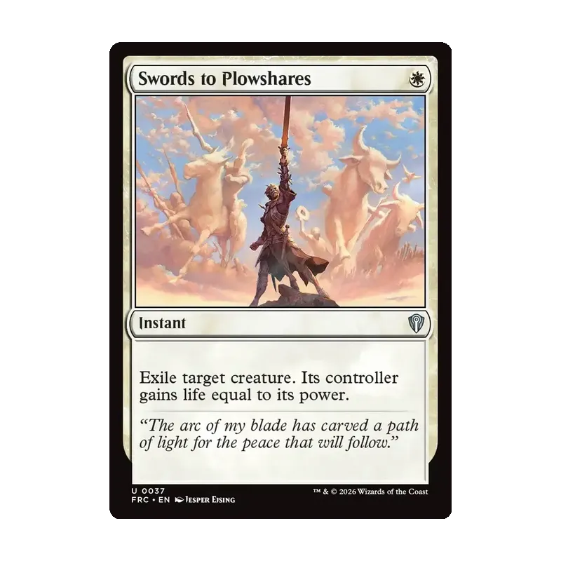 Swords to Plowshares - Reality Fracture Commander (Near Mint)