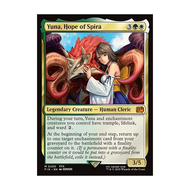 mtg final fantasy yuna Tidus, Yuna's Guardian Made with a soft fabric top to reduce damage to cards during play and a non Yuna, Hope of Spira -