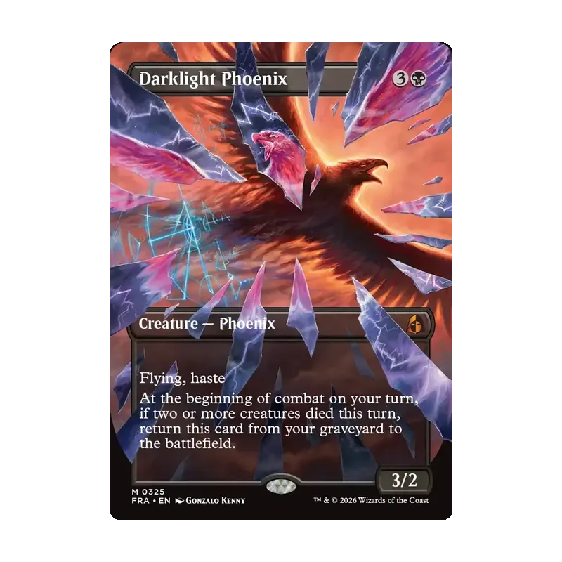 Darklight Phoenix (Borderless) (0325) - Reality Fracture (Near Mint)