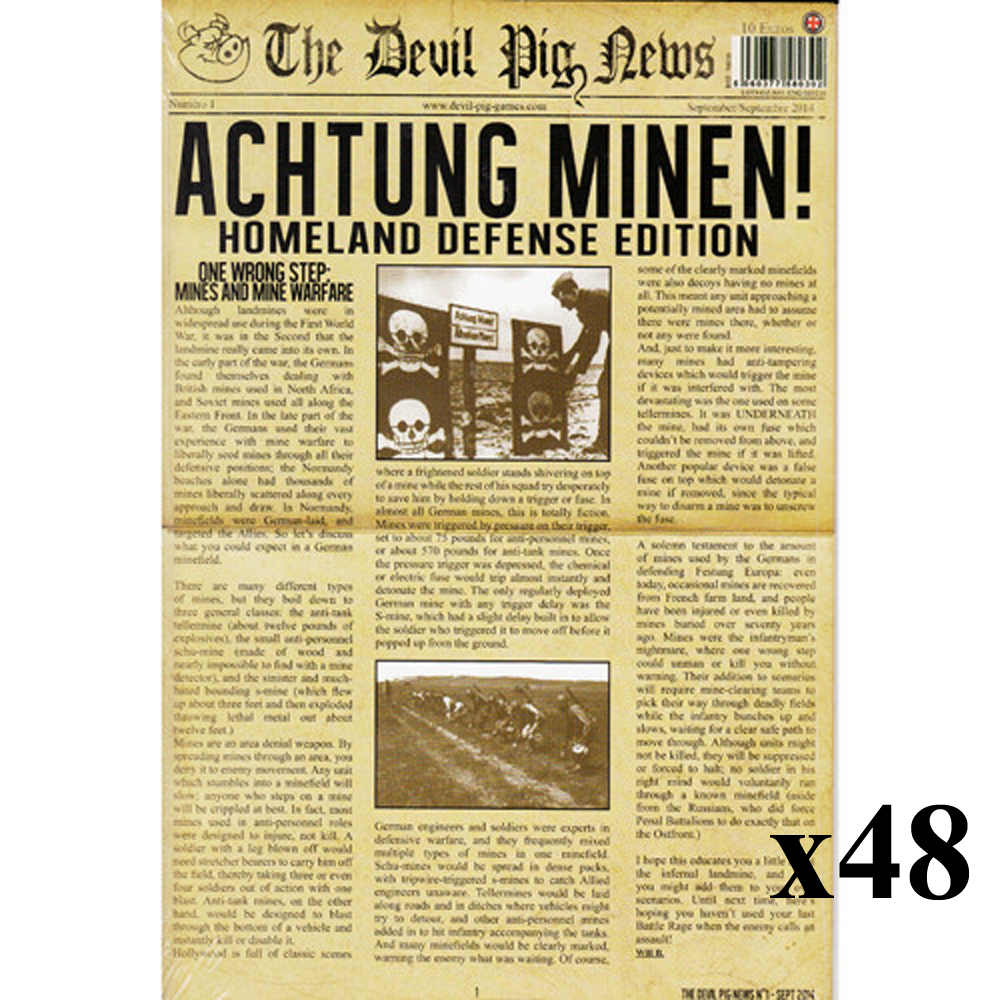 Heroes of Normandie: Gazette #1 - Achtung Minen CASE (48) (Last Chance)