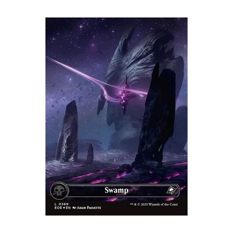 Swamp (0369) (Borderless) (Galaxy Foil) - Edge of Eternities (Foil Near Mint)