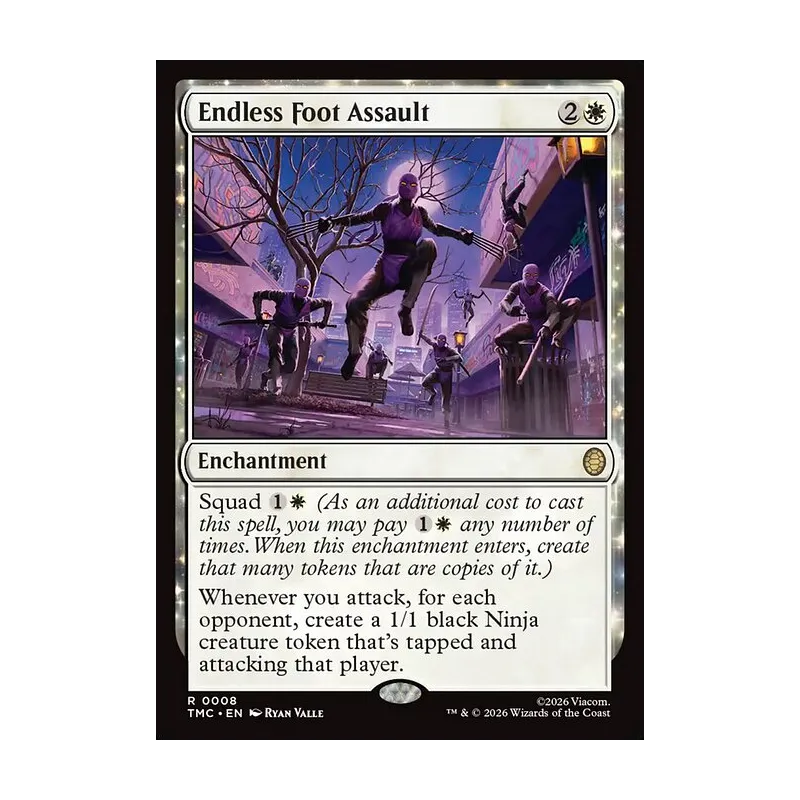 Endless Foot Assault (Surge Foil) - Teenage Mutant Ninja Turtles Commander (Foil Near Mint)