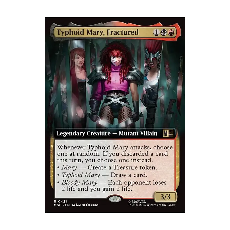 Typhoid Mary, Fractured (Extended Art) - Marvel Super Heroes Commander (Near Mint)