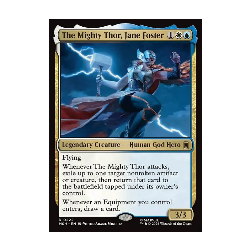 thor mtg card The god of Thunder is here! And he is gonna HURT! #mtg #mtgambassador #mtgxmarvel Whenever you cast a noncreature spell A Better The Mighty Thor,