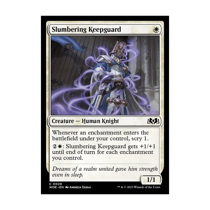 Slumbering Keepguard - Wilds of Eldraine (Near Mint)