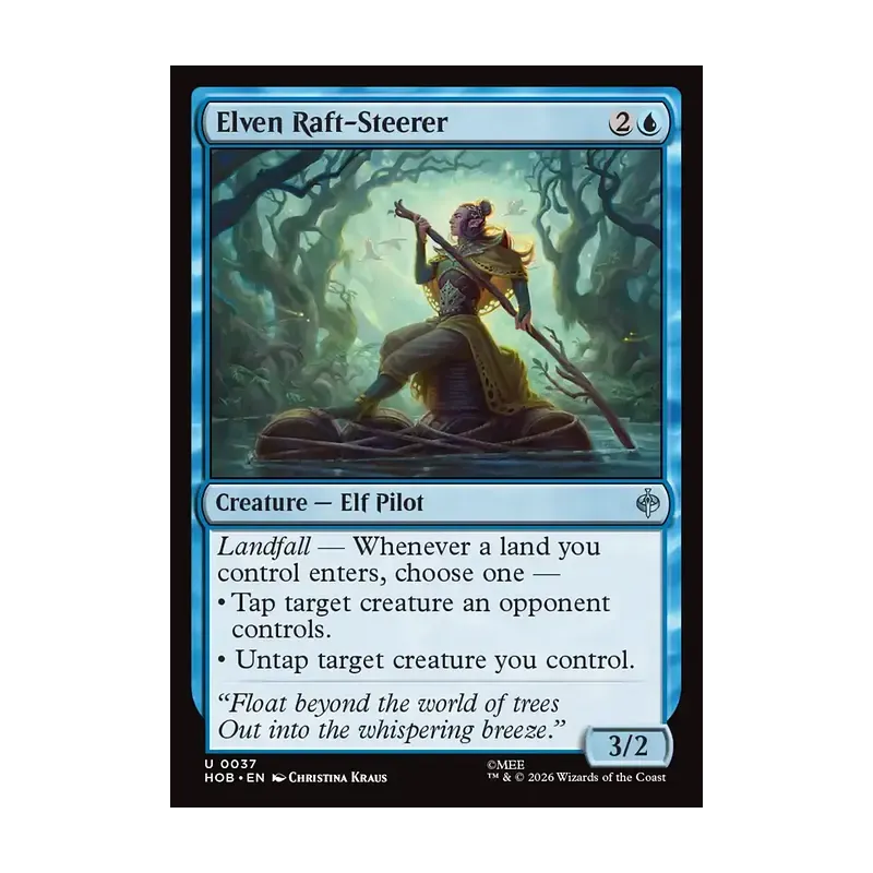Elven Raft-Steerer - The Hobbit (Near Mint)