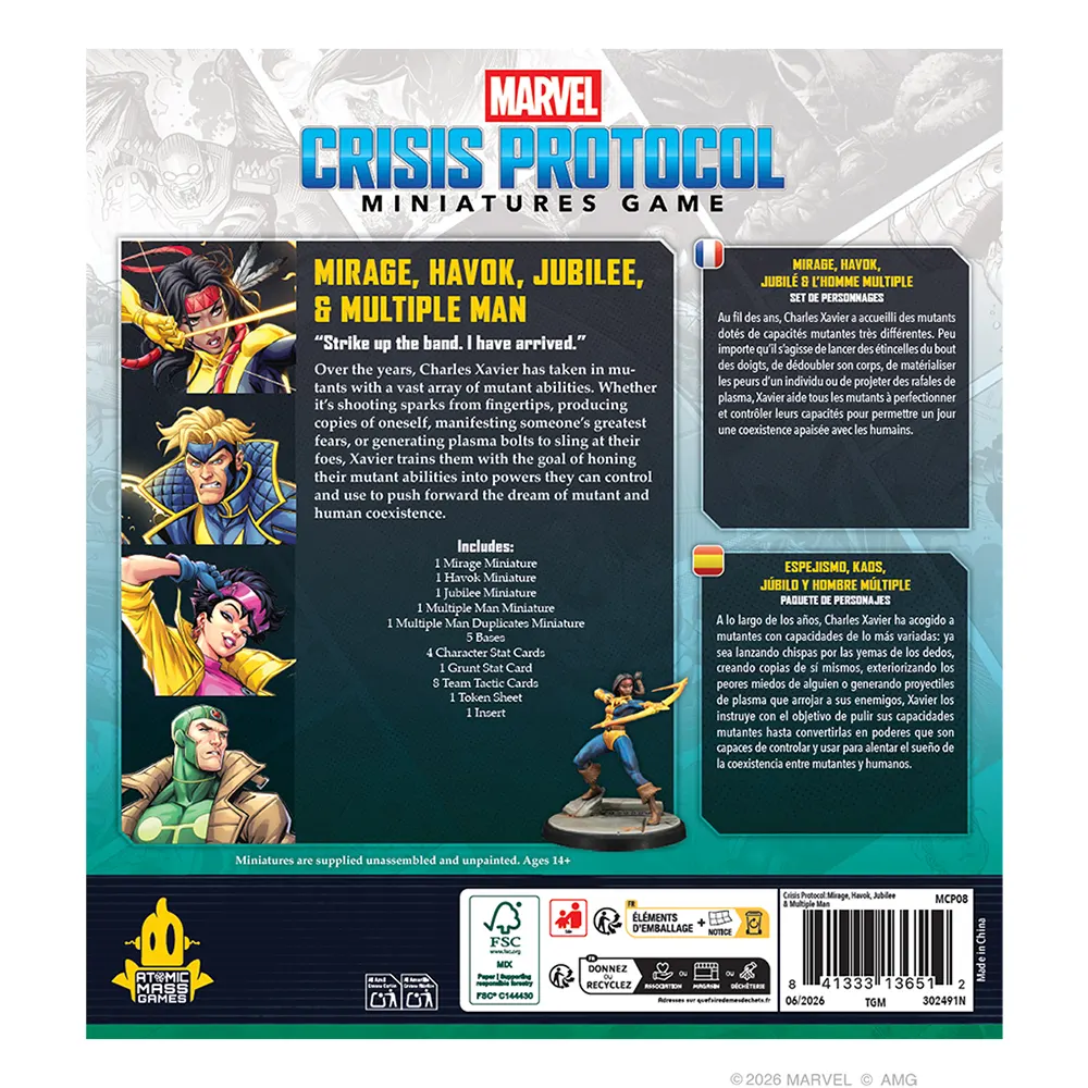 Marvel Crisis Protocol: Mirage, Havok, Jubilee & Multiple Man Character Pack (Preorder)