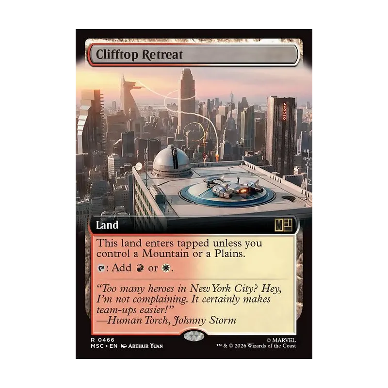 Clifftop Retreat (Extended Art) - Marvel Super Heroes Commander (Near Mint)