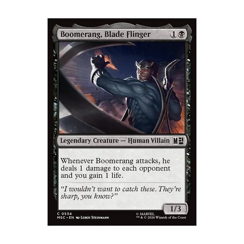 Boomerang, Blade Flinger - Marvel Super Heroes Commander (Near Mint)