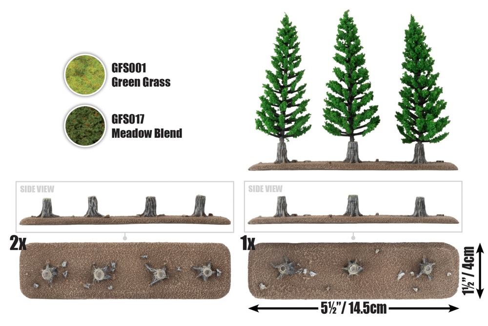 Flames of War: Battlefield in a Box - Italian Tree Lines (Preorder)