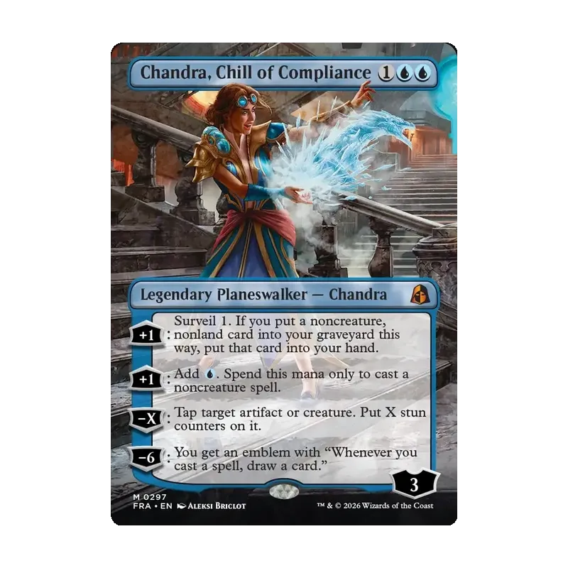Chandra, Chill of Compliance (Borderless) - Reality Fracture (Near Mint)