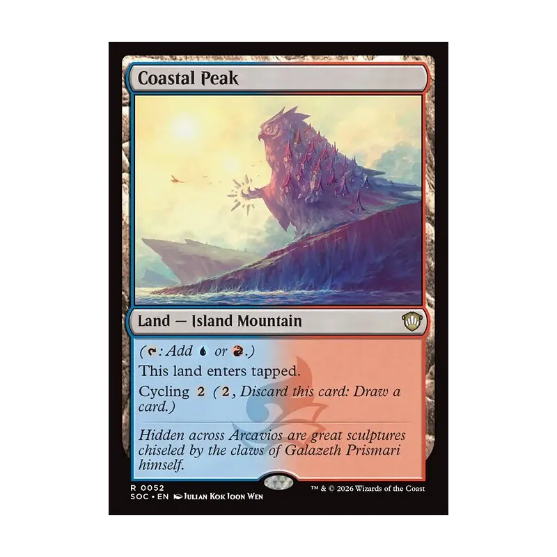 Coastal Peak - Secrets of Strixhaven Commander (Near Mint)