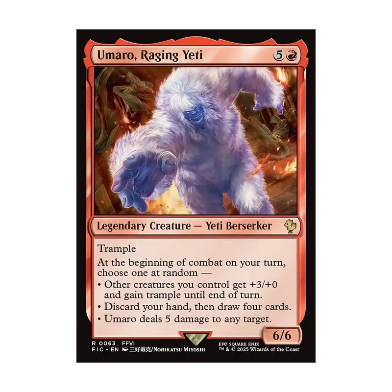 Umaro, Raging Yeti - Final Fantasy Commander (Near Mint)