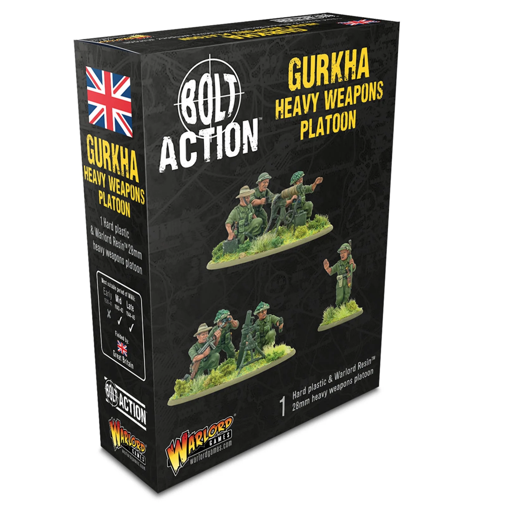 Bolt Action: Gurkha Heavy Weapons Platoon (Preorder)