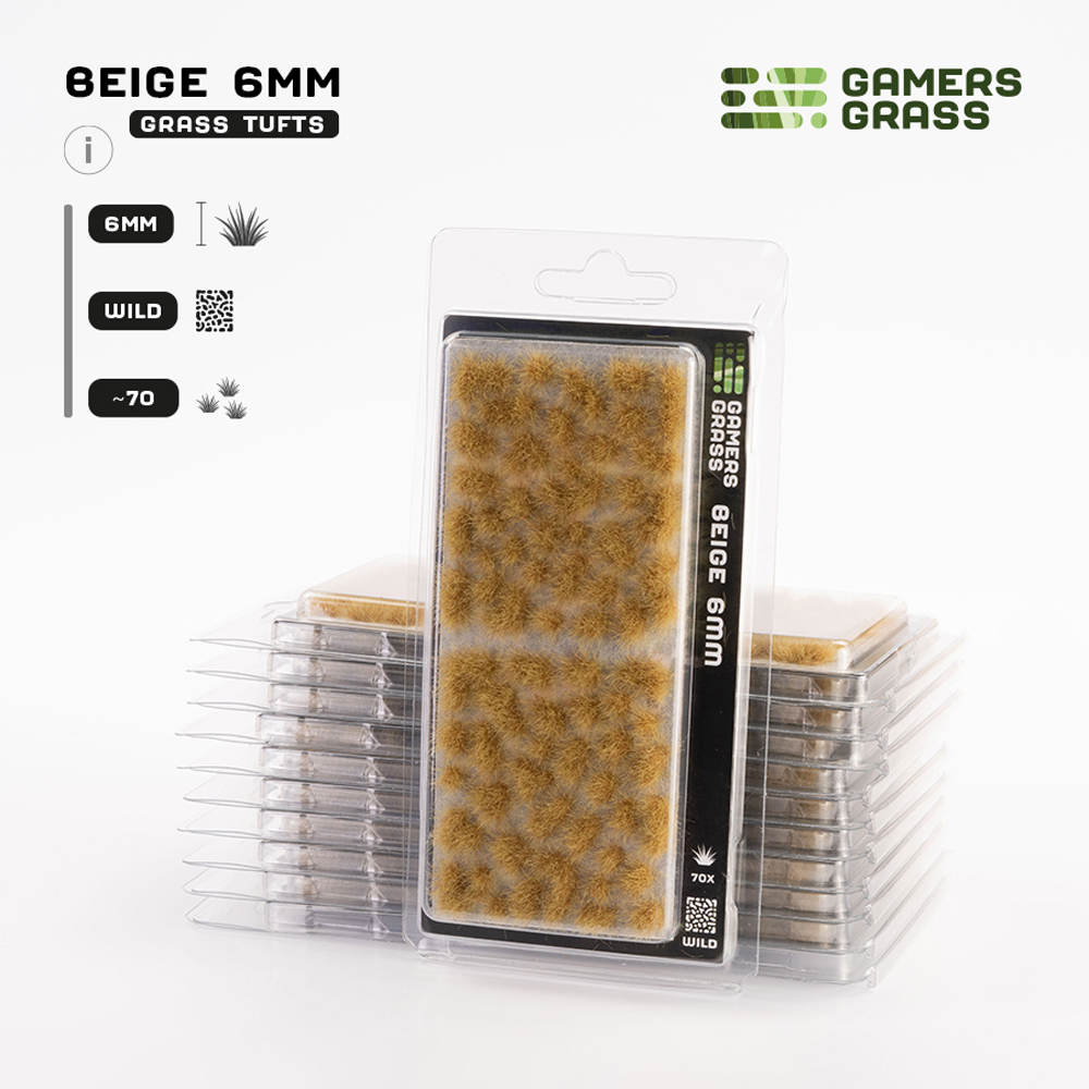 Gamers Grass Tufts: Beige - Wild 6mm
