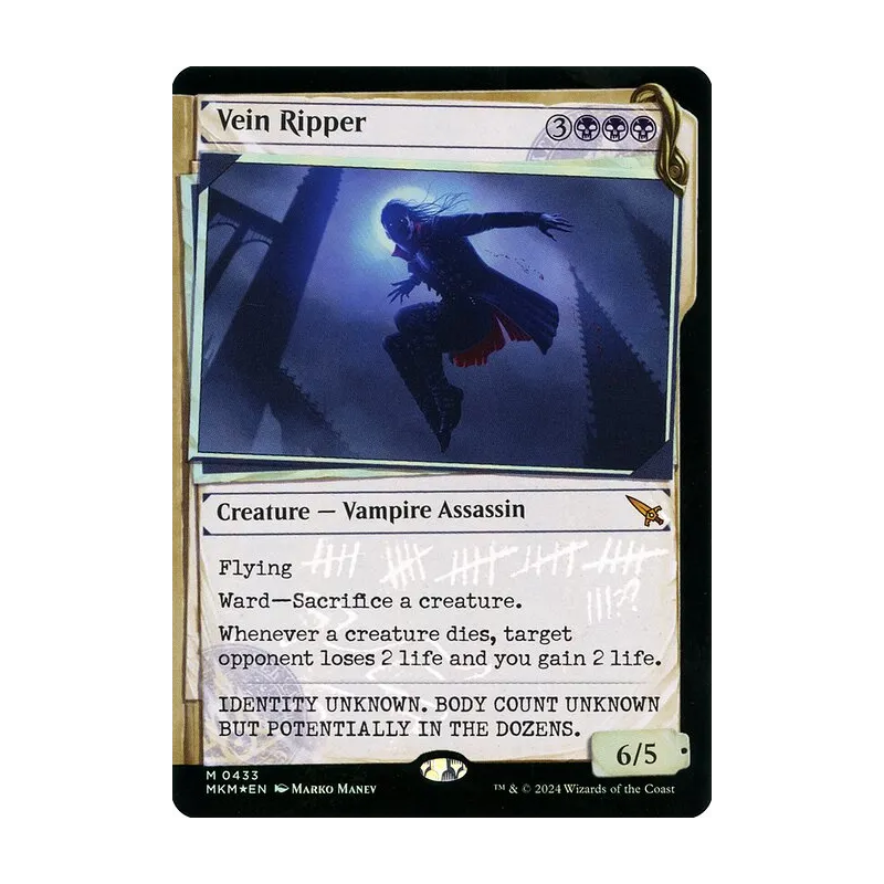 Vein Ripper (Showcase) (Invisible Ink) - Murders at Karlov Manor (Foil Near Mint)