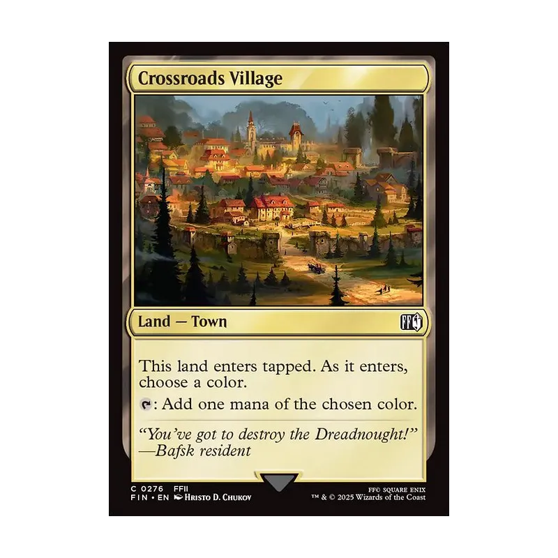 Crossroads Village - Final Fantasy (Near Mint)