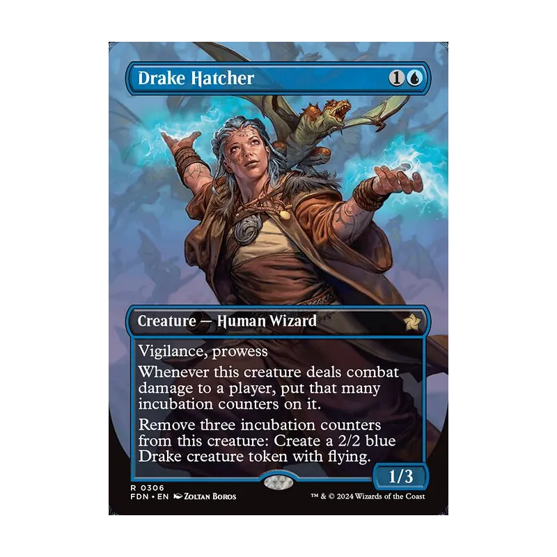 Drake Hatcher (Borderless) - Foundations (Near Mint)
