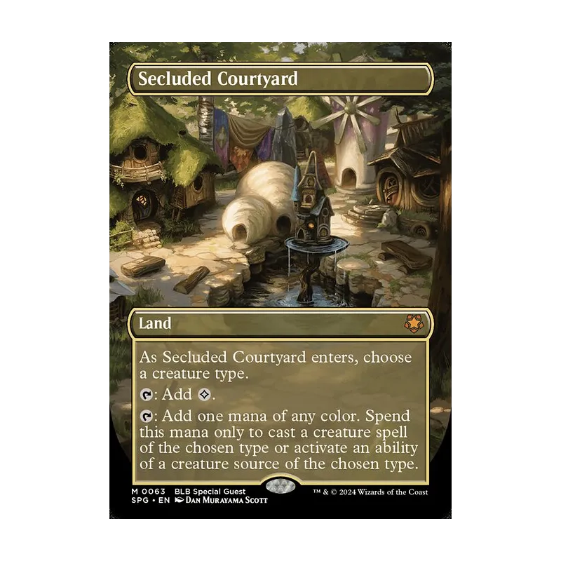 Secluded Courtyard (Borderless) - Special Guests (Near Mint)