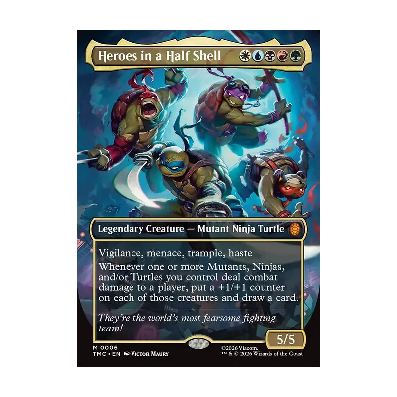 Heroes in a Half Shell (0006) (Borderless) - Teenage Mutant Ninja Turtles Commander (Near Mint)