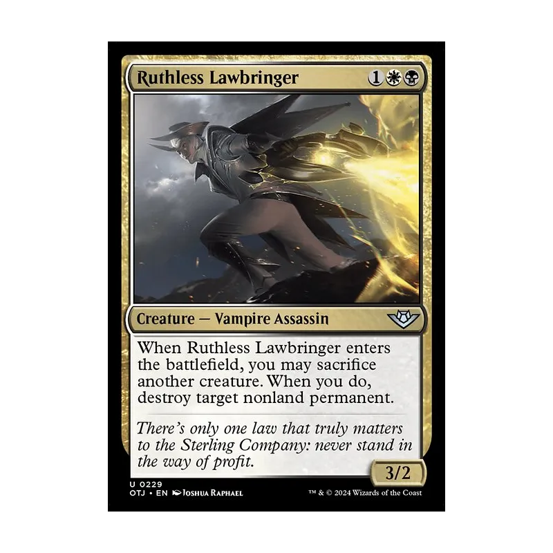 Ruthless Lawbringer - Outlaws of Thunder Junction (Near Mint)